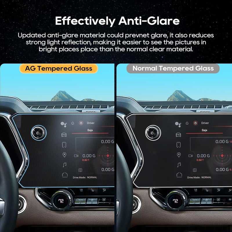 LFOTPP For 2025 GMC Canyon Screen Protector - 2023-2025 Canyon (AT4/Denali/AT4X/Elevation) 11.3 Inch Touchscreen [Matte Glass] 2023-2025 Canyon Accessories Anti-Glare Matte 9H Hardness Tempered Glass - Image 3